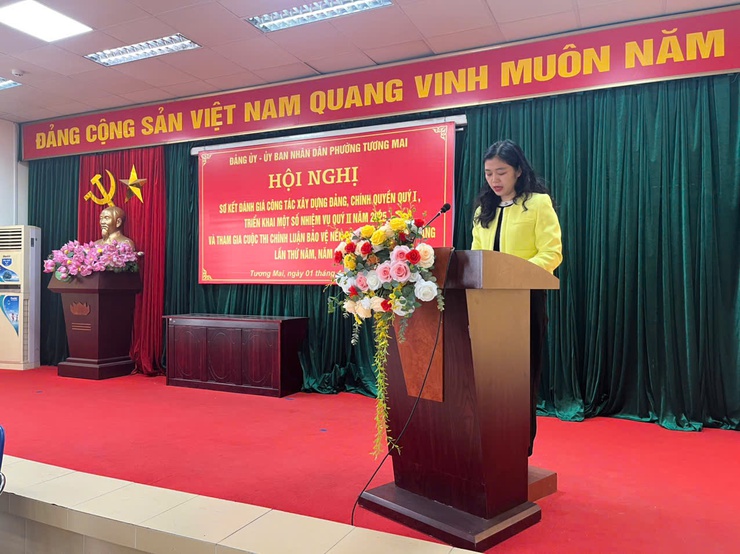 Đảng ủy, UBND phường Tương Mai tổ chức Hội nghị sơ kết đánh giá công tác xây dựng Đảng, chính quyền Quý I, triển khai nhiệm vụ trọng tâm quý II năm 2025- Ảnh 3.