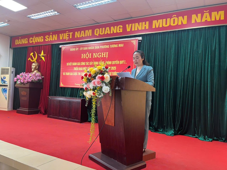 Đảng ủy, UBND phường Tương Mai tổ chức Hội nghị sơ kết đánh giá công tác xây dựng Đảng, chính quyền Quý I, triển khai nhiệm vụ trọng tâm quý II năm 2025- Ảnh 2.