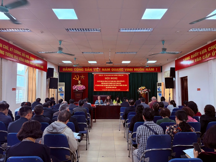 Đảng ủy, UBND phường Tương Mai tổ chức Hội nghị sơ kết đánh giá công tác xây dựng Đảng, chính quyền Quý I, triển khai nhiệm vụ trọng tâm quý II năm 2025- Ảnh 1.