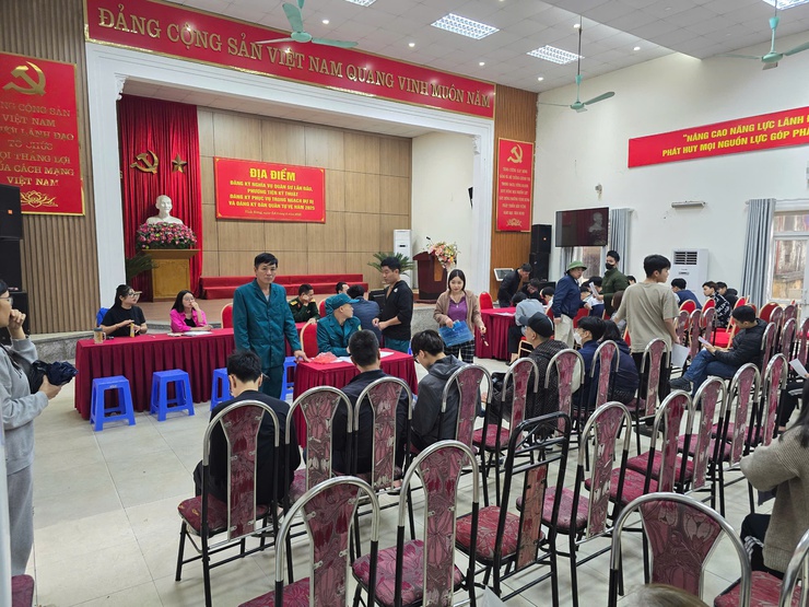 Phường Vĩnh Hưng tổ chức đăng ký nghĩa vụ quân sự, quân nhân dự bị và dân quân tự vệ - Ảnh 2.