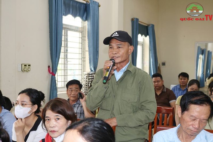 Đồng chí Đàm Công Lợi- Phó Bí thư Thường trực Huyện ủy dự sinh hoạt chi bộ chuyên đề tại chi bộ thôn Yên Nội xã Đồng Quang- Ảnh 7.