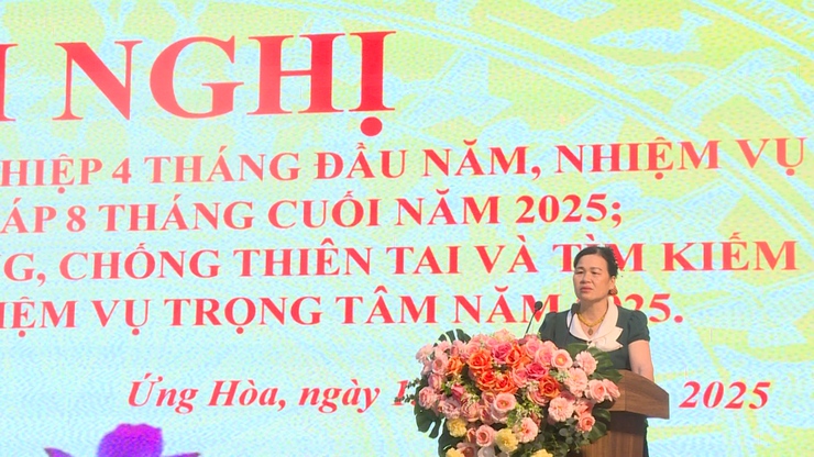 UBND huyện Ứng Hoà: sơ kết sản xuất nông nghiệp 4 tháng đầu năm 2025 và Tổng kết công tác PCTT và TKCN năm 2024.- Ảnh 4.