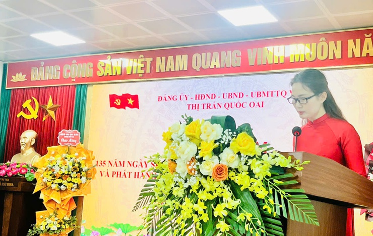 Thị trấn Quốc Oai tổ chức lễ kỷ niệm 135 năm Ngày sinh Chủ tịch Hồ Chí Minh, phát hành cuốn Lịch sử Đảng bộ, Nhân dân thị trấn giai đoạn 1945-2025- Ảnh 10.