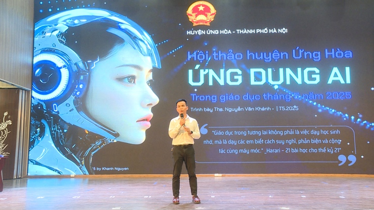 Hội thảo “Ứng dụng AI trong giáo dục” huyện Ứng Hoà năm 2025- Ảnh 2.