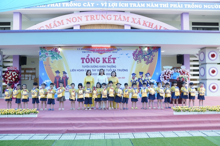 Trường mầm non Khai Thái tổ chức tổng kết, tuyên dương khen thưởng, liên hoan chia tay bé 5-6 tuổi ra trường năm học 2024-2025- Ảnh 7.