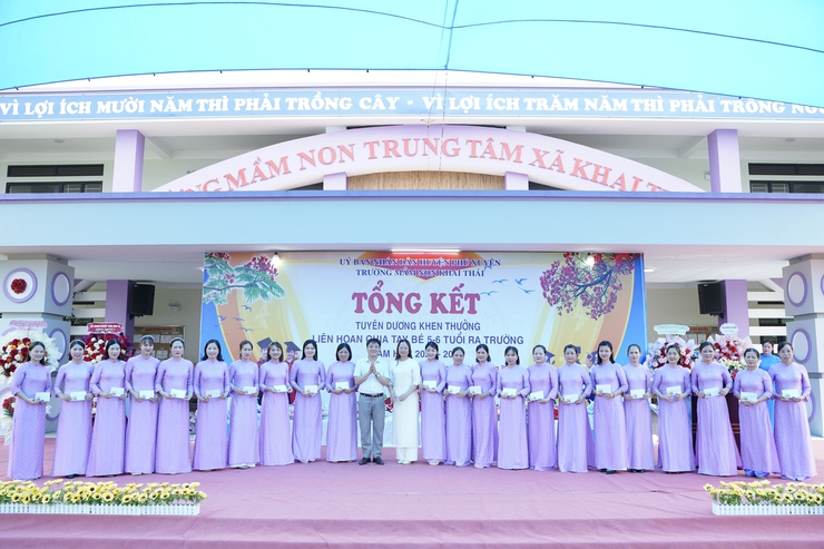 Trường mầm non Khai Thái tổ chức tổng kết, tuyên dương khen thưởng, liên hoan chia tay bé 5-6 tuổi ra trường năm học 2024-2025- Ảnh 6.