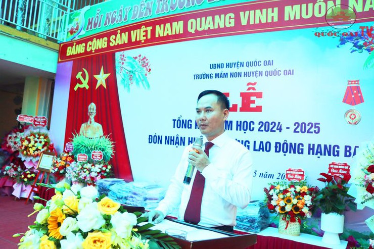 Trường Mầm non Huyện Quốc Oai vinh dự được nhận Huân chương Lao động Hạng Ba- Ảnh 5.