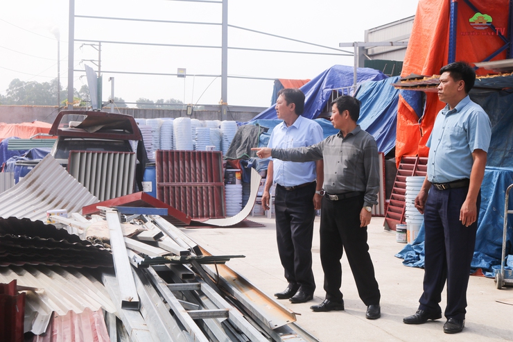 Tổ công tác số 2 tăng cường kiểm tra công tác quản lý đất đai, trật tự xây dựng trên các địa bàn xã- Ảnh 8.