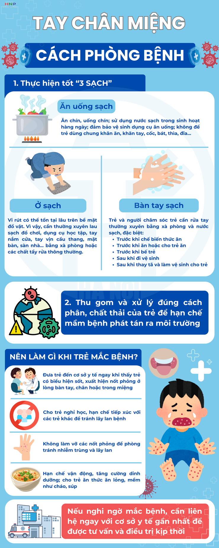 Hướng dẫn cách phòng chống bệnh tay chân miệng- Ảnh 1.