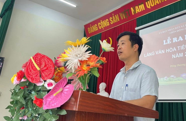 Xã Tảo Dương Văn ra mắt Làng văn hoá tiêu biểu - văn minh thôn Đông Dương- Ảnh 2.