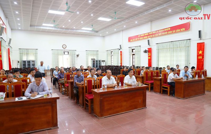 Tổ đại biểu HĐND huyện Quốc Oai tiếp xúc cử tri xã Cấn Hữu trước kỳ họp thường lệ giữa năm 2025- Ảnh 1.