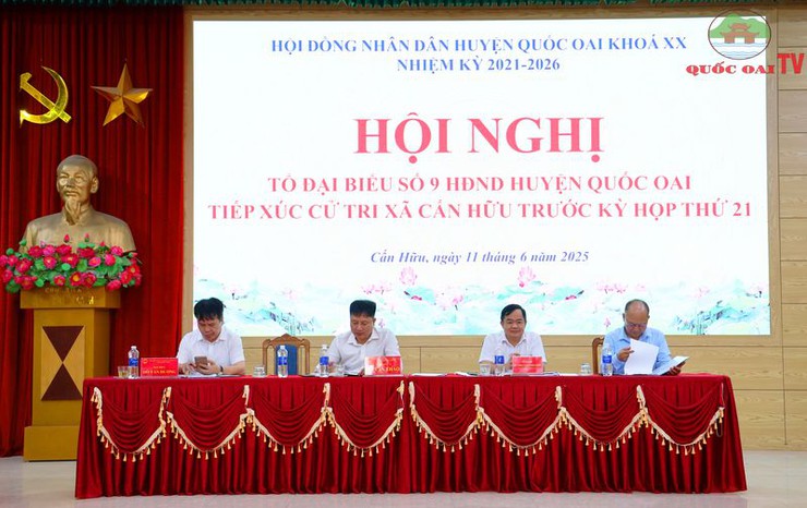 Tổ đại biểu HĐND huyện Quốc Oai tiếp xúc cử tri xã Cấn Hữu trước kỳ họp thường lệ giữa năm 2025- Ảnh 2.