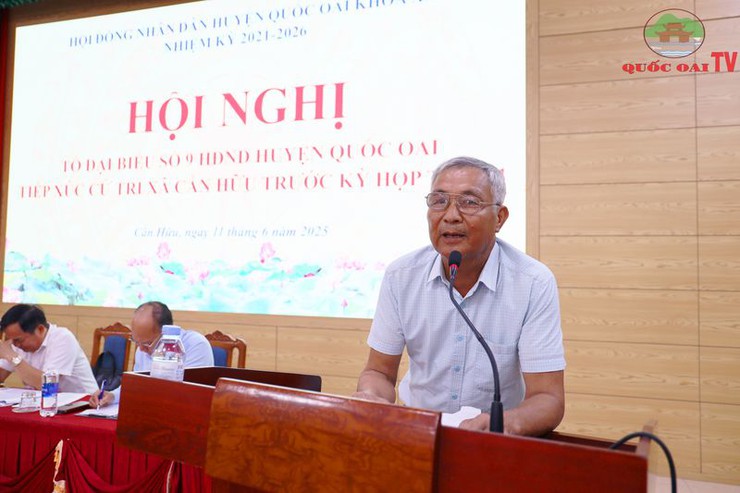 Tổ đại biểu HĐND huyện Quốc Oai tiếp xúc cử tri xã Cấn Hữu trước kỳ họp thường lệ giữa năm 2025- Ảnh 5.