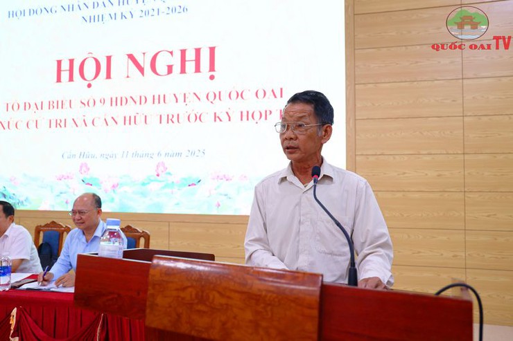 Tổ đại biểu HĐND huyện Quốc Oai tiếp xúc cử tri xã Cấn Hữu trước kỳ họp thường lệ giữa năm 2025- Ảnh 6.