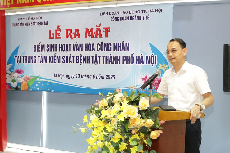 Ra mắt Điểm sinh hoạt văn hóa cho công nhân tại Trung tâm Kiểm soát bệnh tật Hà Nội- Ảnh 1.