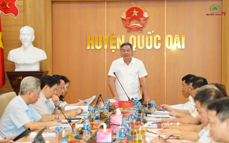Phó Chủ tịch Thường trực UBND thành phố Hà Nội Lê Hồng Sơn, làm việc với huyện Quốc Oai về sắp xếp đơn vị hành chính cấp xã mới- Ảnh 19.