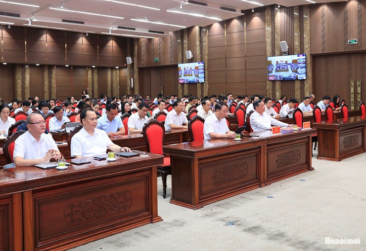 Quốc Oai 4 xã mới dự lớp tập huấn toàn thành phố vận hành thử nghiệm chính quyền địa phương 2 cấp- Ảnh 1.