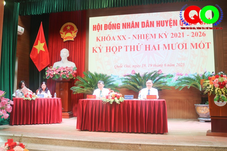 HĐND huyện Quốc Oai khóa XX nhiệm kỳ 2021-2026 khai mạc kỳ họp thứ 21- Ảnh 2.