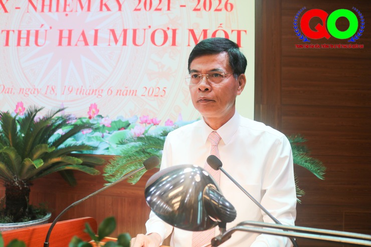 HĐND huyện Quốc Oai khóa XX nhiệm kỳ 2021-2026 khai mạc kỳ họp thứ 21- Ảnh 4.