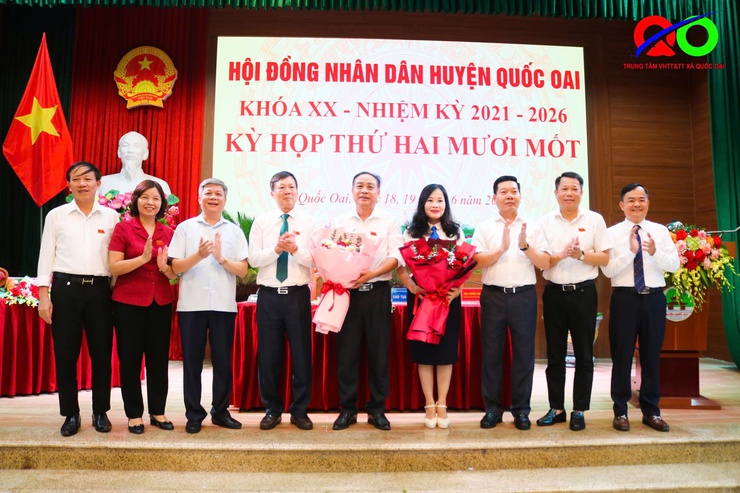 HĐND huyện Quốc Oai khoá XX, nhiệm kỳ 2021-2026 tiếp tục phiên làm việc thứ 2 và Bế mạc kỳ họp thứ 21- Ảnh 5.