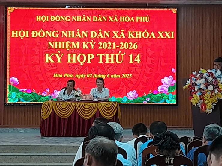 HĐND xã Hòa Phú tổ chức kỳ họp thứ 14 năm 2025- Ảnh 1.