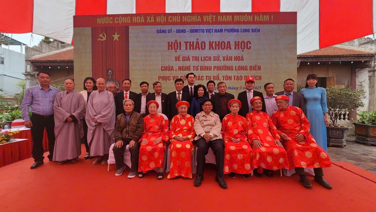 Long Biên tổ chức thành công hội thảo khoa học về giá trị văn hóa lịch sử Chùa, Nghè Tử Đình phục vụ tu bổ, tôn tạo di tích- Ảnh 5.