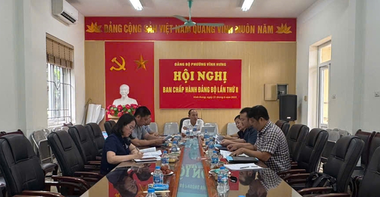 Phường Vĩnh Hưng vận hành thử nghiệm mô hình chính quyền 2 cấp- Ảnh 2.