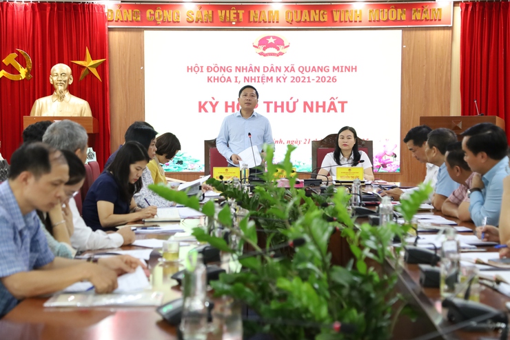 Xã Quang Minh vận hành thử nghiệm mô hình chính quyền địa phương 2 cấp- Ảnh 4.