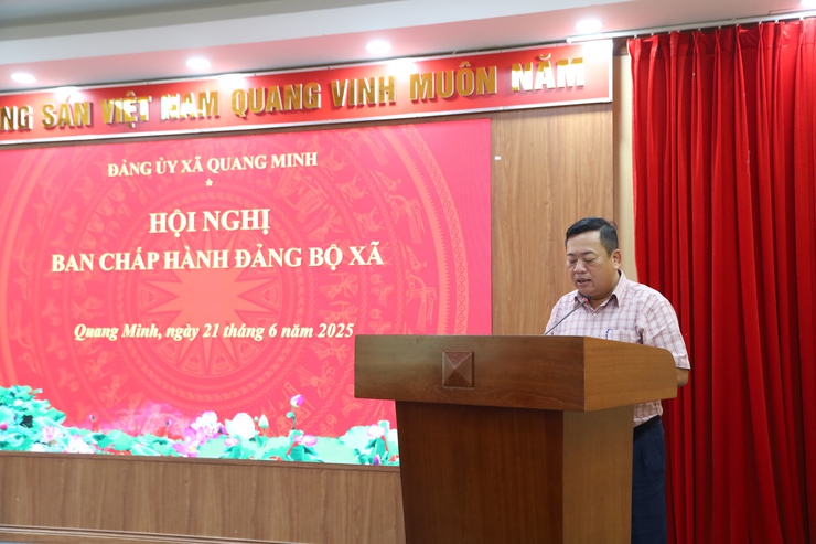 Xã Quang Minh vận hành thử nghiệm mô hình chính quyền địa phương 2 cấp- Ảnh 2.