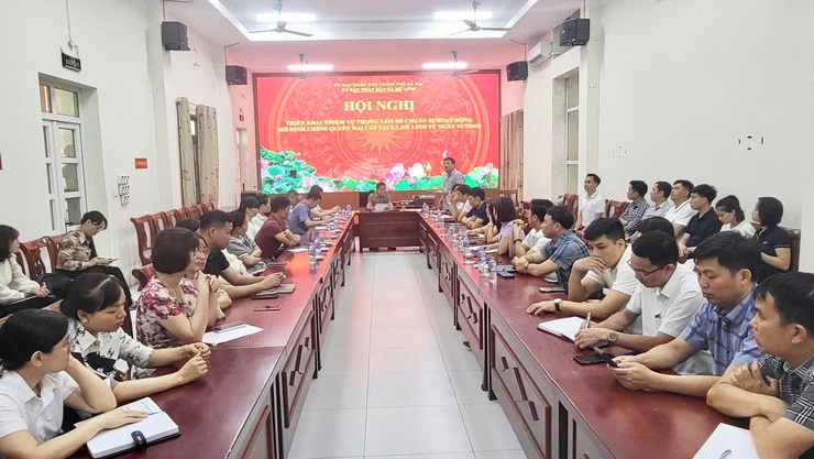 Xã Mê Linh sẵn sàng vận hành bộ máy chính quyền địa phương hai cấp- Ảnh 1.