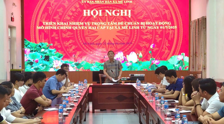 Xã Mê Linh sẵn sàng vận hành bộ máy chính quyền địa phương hai cấp- Ảnh 2.