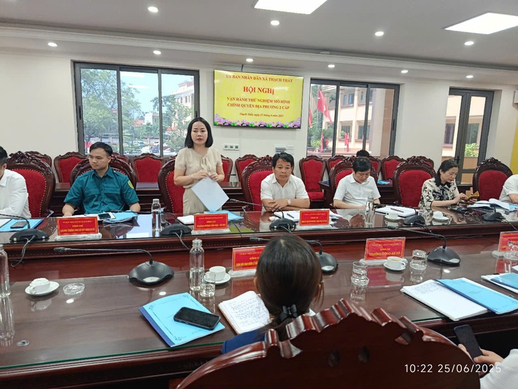 Vận hành thử nghiệm tại xã Thạch Thất, sẵn sàng đưa vào hoạt động chính quyền địa phương hai cấp- Ảnh 7.