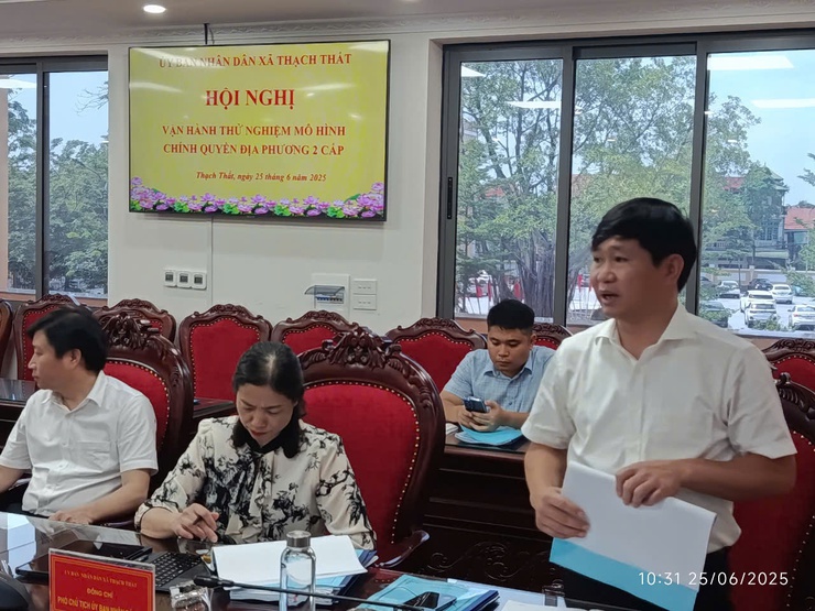 Vận hành thử nghiệm tại xã Thạch Thất, sẵn sàng đưa vào hoạt động chính quyền địa phương hai cấp- Ảnh 6.