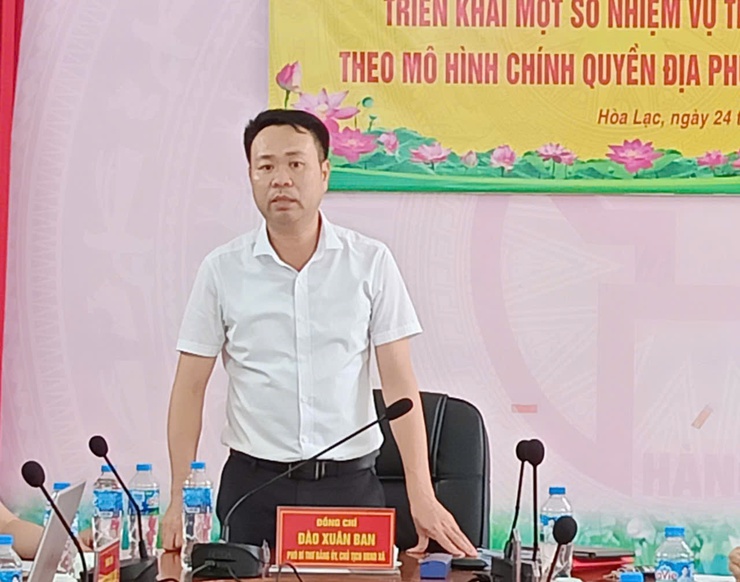 Hòa Lạc chủ động triển khai mô hình chính quyền hai cấp: Sẵn sàng vận hành từ ngày 1/7- Ảnh 1.