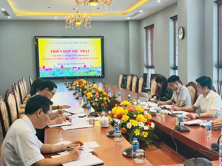 PHƯỜNG THƯỢNG CÁT TỔ CHỨC THỬ NGHIỆM PHIÊN HỌP UBND PHƯỜNG THEO CƠ CHẾ MỚI- Ảnh 3.