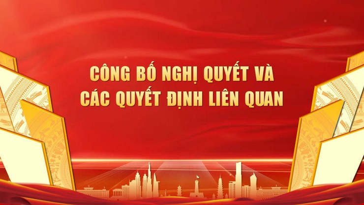 Lễ công bố các Nghị quyết và Quyết định về việc triển khai tổ chức đơn vị hành chính cấp xã- Ảnh 2.