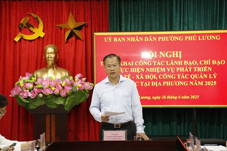 UBND phường Phú Lương triển khai công tác lãnh đạo, chỉ đạo thực hiện nhiệm vụ phát triển KT-XH, quản lý nhà nước năm 2025- Ảnh 1.