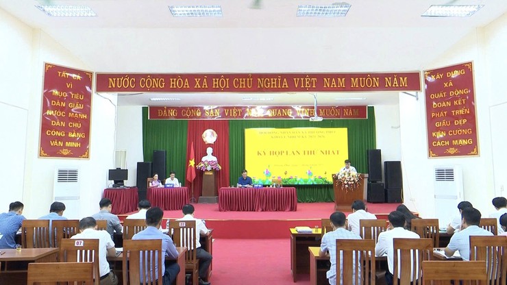 Hội đồng nhân dân xã Thượng Phúc tổ chức vận hành thử nghiệm kỳ họp lần thứ nhất- Ảnh 3.