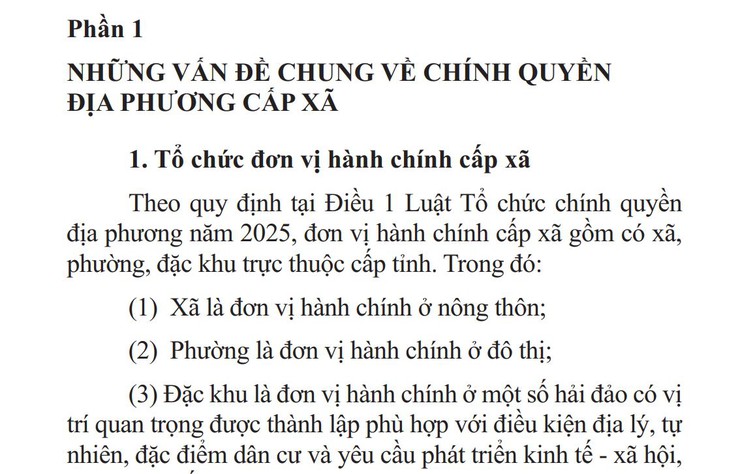 CẨM NANG CHÍNH QUYỀN ĐỊA PHƯƠNG CẤP XÃ- Ảnh 1.