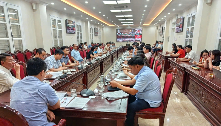 Thành phố Hà Nội sơ kết, rút kinh nghiệm giai đoạn vận hành thử nghiệm mô hình chính quyền địa phương hai cấp - điểm cầu xã Thạch Thất- Ảnh 2.