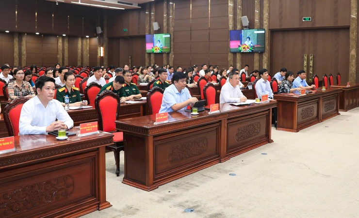 Huyện Thanh Trì: Dự trực tuyến tập huấn về công tác văn thư, lưu trữ- Ảnh 2.