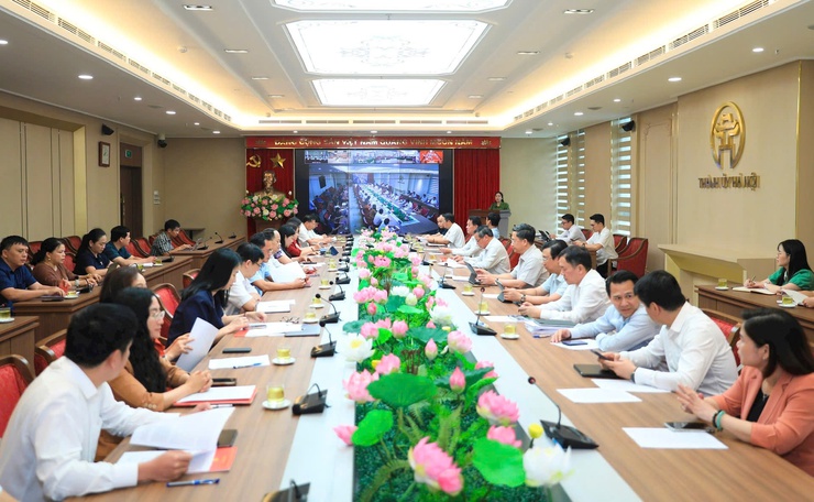 Xã Thanh Trì (mới): Dự trực tuyến sơ kết vận hành thử nghiệm chính quyền địa phương hai cấp- Ảnh 2.