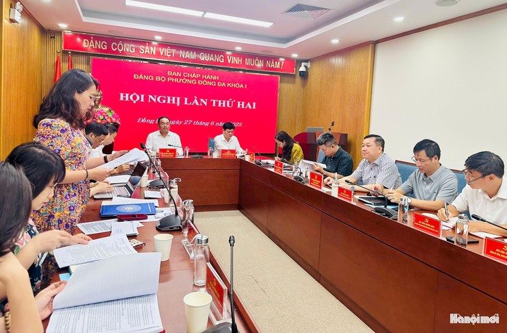 Ban Chấp hành Đảng bộ phường Đống Đa (mới) khóa I tổ chức Hội nghị lần thứ hai- Ảnh 1.