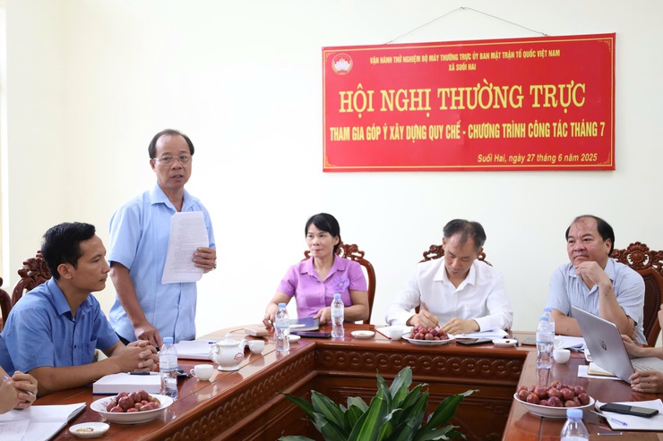 Xã Suối Hai vận hành thử cơ chế phối hợp giữa Mặt trận và các tổ chức chính trị - xã hội: Bước chuẩn bị chủ động, bài bản trong bộ máy mới.- Ảnh 3.