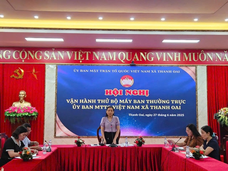 VẬN HÀNH THỬ BAN THƯỜNG TRỰC UB MTTQ VIỆT NAM XÃ THANH OAI - Ảnh 1.