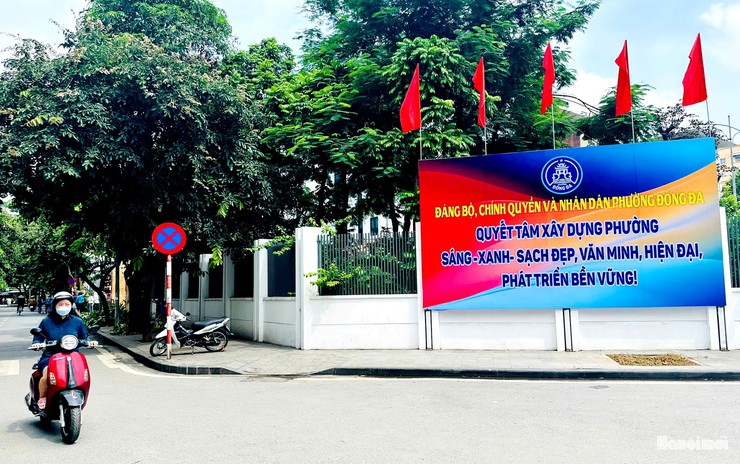 Phường Đống Đa (mới) hoàn thành công tác chỉnh trang đường phố, trụ sở- Ảnh 1.