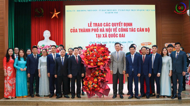 Công bố quyết định thành lập xã Quốc Oai- Ảnh 3.