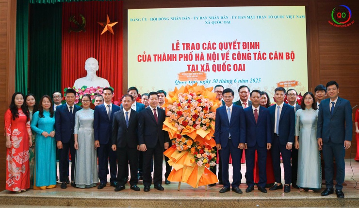 Công bố quyết định thành lập xã Quốc Oai- Ảnh 4.