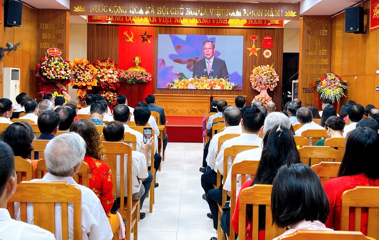 Phường Thanh Liệt mới dự trực tuyến Lễ Công bố sắp xếp đơn vị hành chính tại Hà Nội- Ảnh 7.