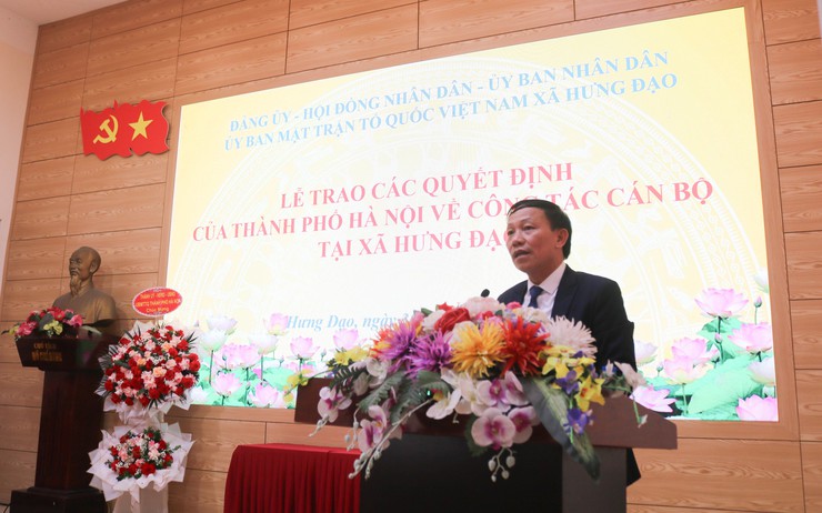 Công bố Quyết định về thành lập xã Hưng Đạo và tổ chức bộ máy nhân sự xã Hưng Đạo- Ảnh 8.